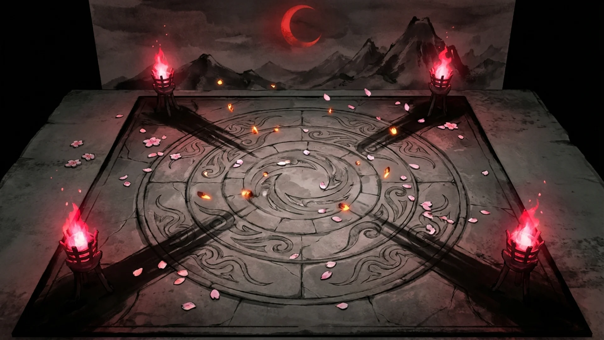 Yokai Clash game board